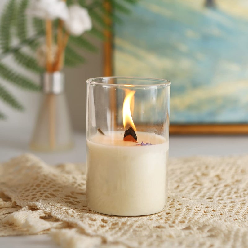 NOOR Crackling Wooden Wicks for Candles - Pack of 50 Pcs 5.1 x 0.5 inch Wood Wicks with Metal Sustainers, EVA Stickers and Warning Labels - Eco-Friendly Wooden Candle Wick - Image 4